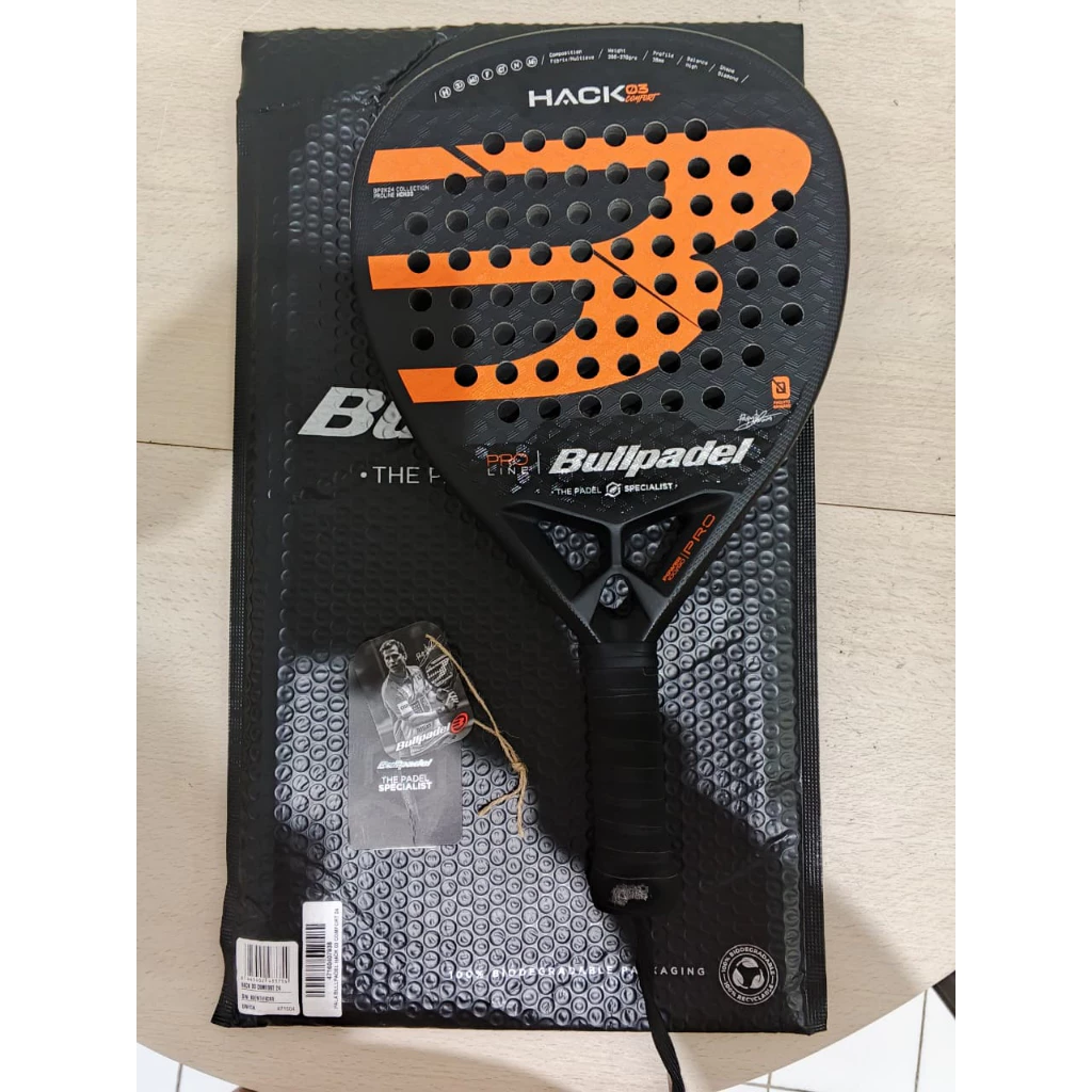 Raket Padel BULLPADEL Hack 03 Comfort 2024 Bekas