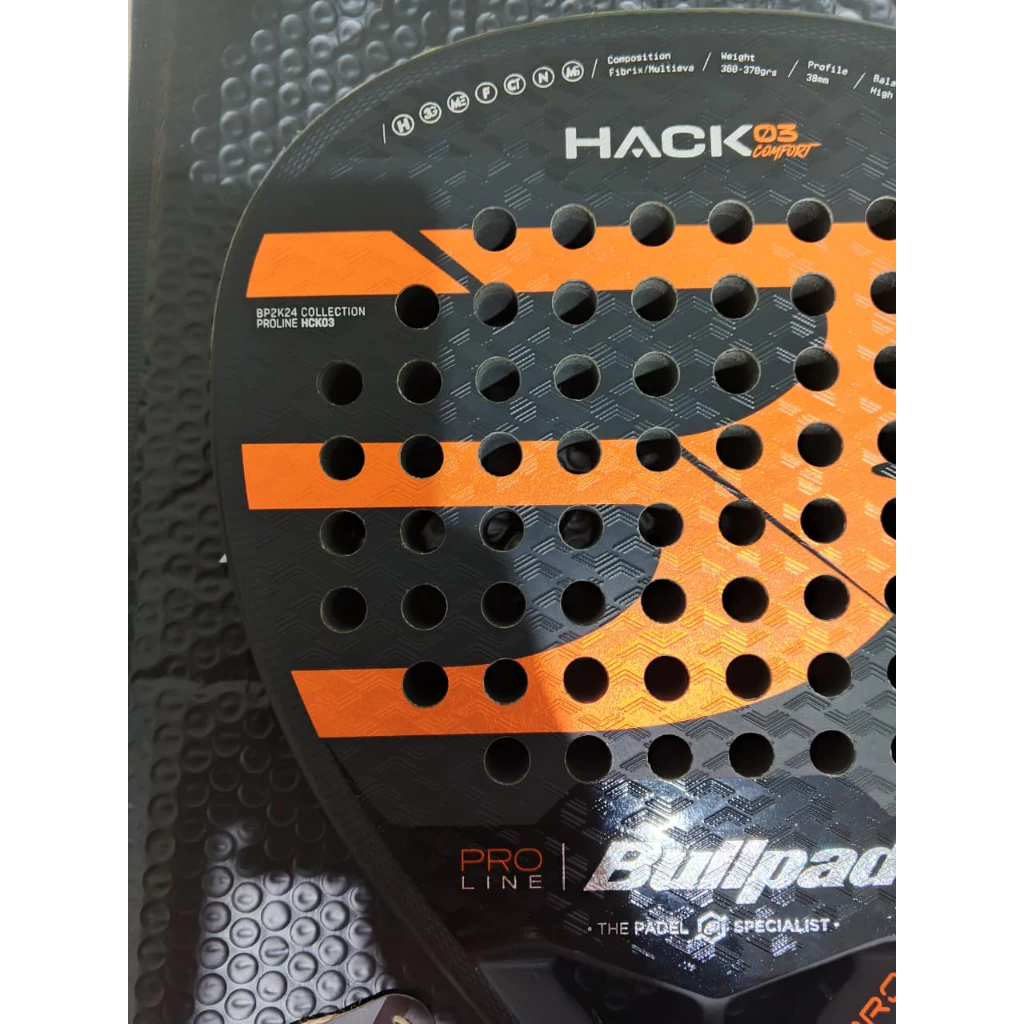Raket Padel BULLPADEL Hack 03 Comfort 2024 Bekas